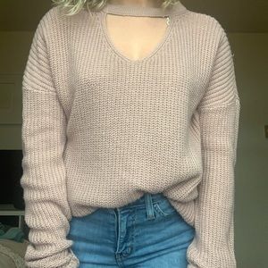 Mauve pink sweater